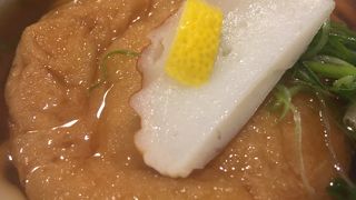 きつねうどん元祖のお店　一度は食べておきたい味です。