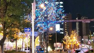 大阪のメインストリートが輝きました