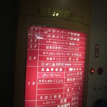 多層階に店があります