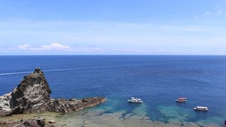周囲の海がきれいでした。
