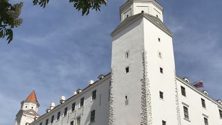 春のブラチスラヴァ城のマロニエの花がとても綺麗でした。