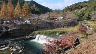 水と紅葉の公園