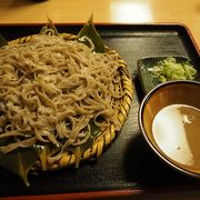 コシのあるお蕎麦