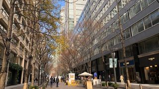 高級ブランド店がずらり