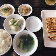 鵠沼泰光、初の餃子定食を