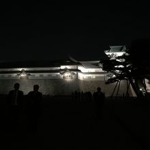 正面からの石垣