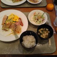 朝食。フルーツはみかん？