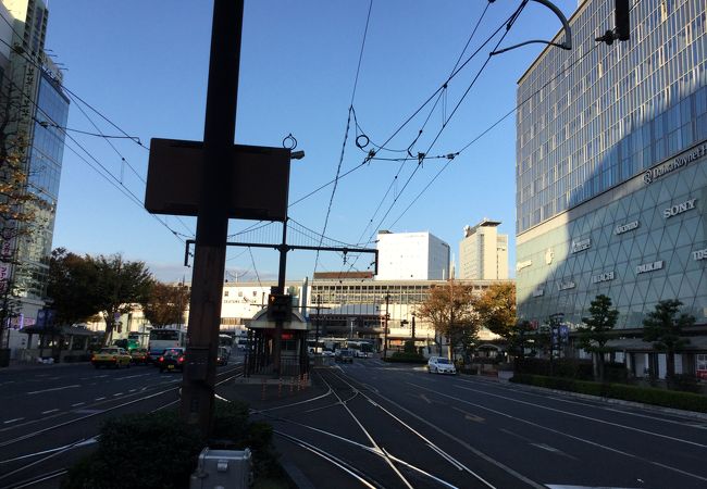 岡山駅から城下駅まで往復しました