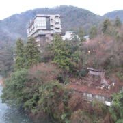 山中温泉で見られる川、です。大聖寺川の渓谷