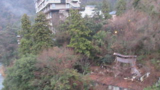 山中温泉で見られる川、です。大聖寺川の渓谷