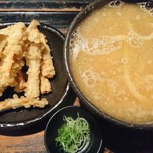 土ゴボウ天みぞれうどん