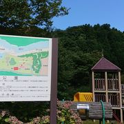 川沿いの公園