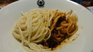 噂のミートソースパスタ