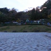 観音山中腹にある公園