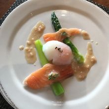 前菜のサーモン
