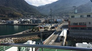 小豆島・大部港→岡山・日生港間に乗船