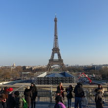 シャイヨー宮からエッフェル塔