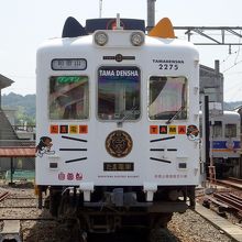 引き込み線内のたま電車