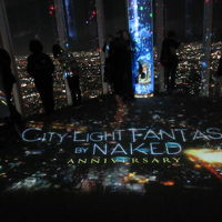 プロジェクションマッピングが無料でした。