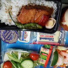 シアトル⇒成田の機内食です