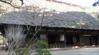 移築された荘川村の合掌造り住宅