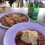 ピザとパスタ