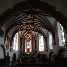 教会の中です。