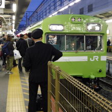 宇治行きの電車に今回は乗り込みます