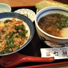 天丼とうどんのミニセット