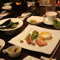 朝食も種類が多くて和洋折衷をたくさん