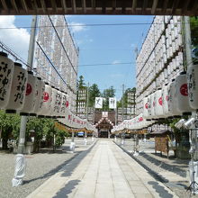 提灯の数に圧倒される