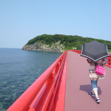雄島橋からの眺めはいいです