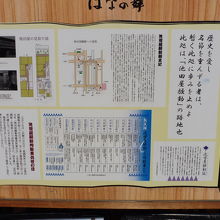 観光案内板、池田屋騒動の概要を説明