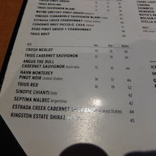 ワインメニュー