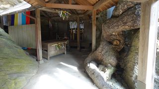 不老橋近くにある安産祈願の神社