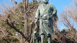 １月の西郷隆盛像