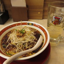 かけラーメン、ハイボール