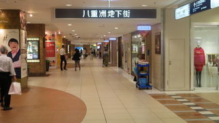 東京駅に地下で直結した地下街