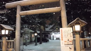 雪の中