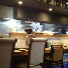 カウンターもあり