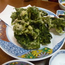 アオサ海苔の天麩羅