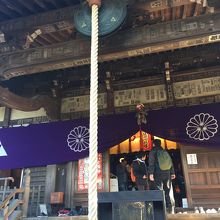 本堂、御朱印はここで