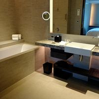 浴室もシンプル。アメニティは普通に揃っていました。