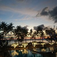 ベランダからの夕日