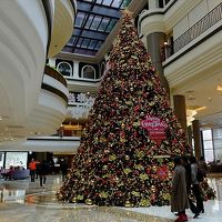 年末年始はロビーのツリーが印象的。