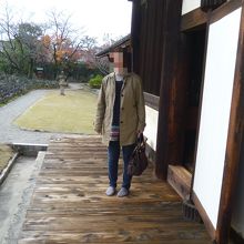 国宝の縁側を独り占め