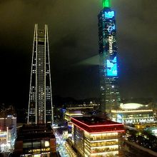 部屋から台北101が見えるホテルは、大晦日の予約はお早めに。