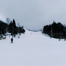 滑りやすいコース