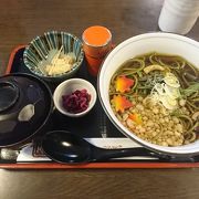 甘味と蕎麦をしっかり食べられるお店