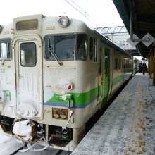 石狩当別駅にてこの浦臼行きに乗り換えです